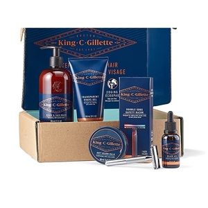 King C. Gillette Complete Men's Beard Care Gift Kit, Brand New